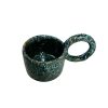 MUG TASSE DÉGRADÉ VERT H6 GRANDE ANSE FAIT MAIN – Image 2