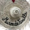 GRAND CHAPEAU DE PAILLE À FRANGES 80 CM « MAISON DE FAMILLE » – Image 4