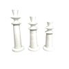 Chandelier bougeoir blanc marocain fait main (Lot de 3) – Image 2