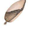 PLATEAU VIDE POCHE EN BOIS DE NOYER FORME FEUILLE FAIT MAIN – Image 3