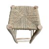 TABOURET DE BAR EN DOUM ET BOIS NATUREL MAROCAIN FAIT MAIN – Image 4