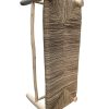 BANC TRESSÉ EN DOUM ET BOIS NATUREL TRESSAGE ZIGZAG 100CM MODÈLE AGADIR – Image 3