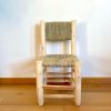 CHAISE ENFANT EN DOUM ET BOIS NATUREL MAROCAIN FAIT MAIN – Image 3
