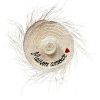 GRAND CHAPEAU DE PAILLE À FRANGES 80 CM « MAISON AMOUR » – Image 2