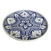 ASSIETTE PLAT DE SERVICE À MOTIFS BLEU FAIT MAIN – Image 3