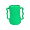 VASE ANSE ÉLÉPHANT VERT FAIT MAIN – Image 2