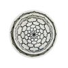 LOT DE 2 SALADIERS PLATS RONDS BLANC ET NOIR MAROCAIN FAIT MAIN – Image 3