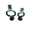 Chandelier bougeoir vert dégradé marocain fait main (Lot de 2) – Image 3