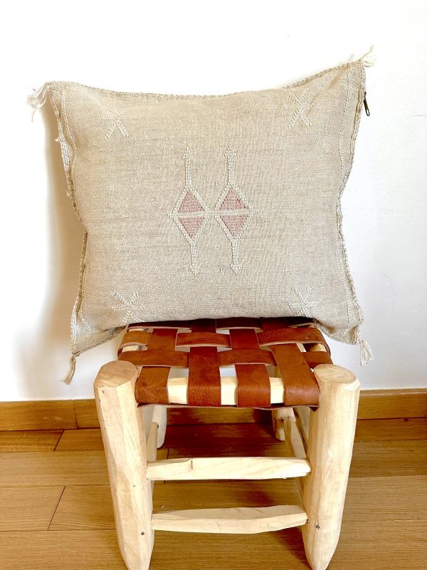 HOUSSE DE COUSSIN SABRA MAROCAIN 50x50 BEIGE