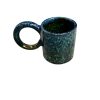 MUG TASSE DÉGRADÉ VERT H9 GRANDE ANSE FAIT MAIN – Image 2