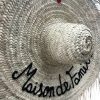 GRAND CHAPEAU DE PAILLE À FRANGES 80 CM « MAISON DE FAMILLE » – Image 3