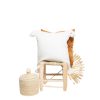HOUSSE DE COUSSIN À POMPONS BLANC 50x50 MODÈLE NAÏMA – Image 2