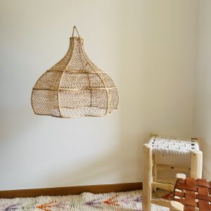SUSPENSION EN DENTELLE DE RAPHIA FLEUR ⌀40 MODÈLE TAROUDANT