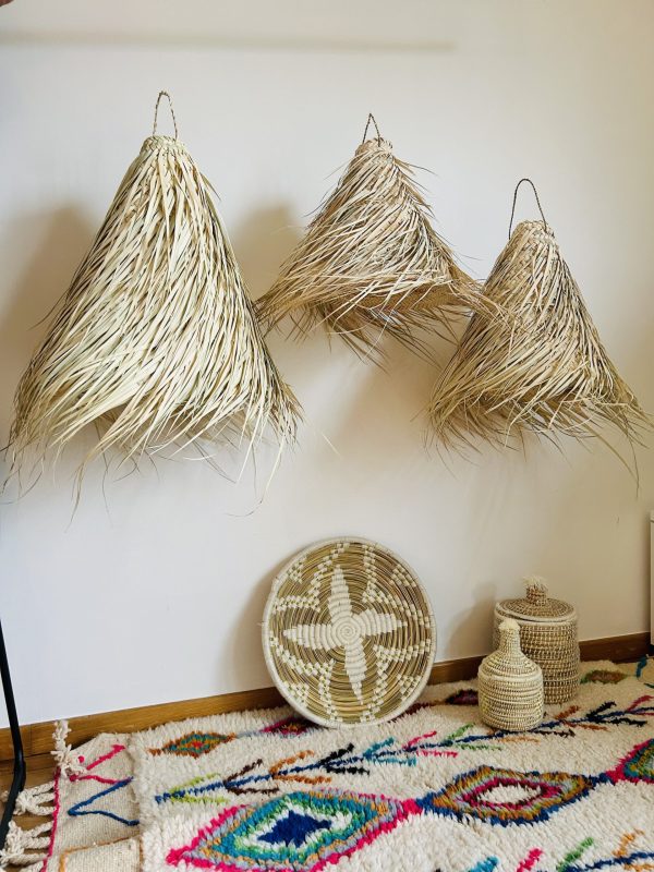 SUSPENSION EN FEUILLES DE PALMIER MODÈLE AKKA