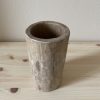 POT VASE EN BOIS NATUREL MODÈLE BHALIL – Image 7