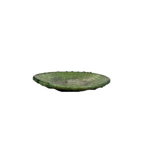 ASSIETTE CREUSE VERT EN TAMEGROUTE MODÈLE AZEMMOUR