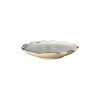 ASSIETTE BEIGE BORDURE DORÉ MAROCAINE 20CM FAIT MAIN – Image 2