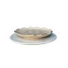 ASSIETTE BEIGE BORDURE DORÉ MAROCAINE 20CM FAIT MAIN – Image 3