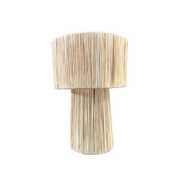 LAMPE DE CHEVET À POSER EN RAPHIA H25 MODÈLE GOURRAMA