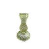Chandelier Bougeoir en verre transparent vert clair décoration intérieure – Image 2