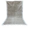 TAPIS KILIM MAROCAIN BERBÈRE EN LAINE BLANC ET BEIGE 2x3m – Image 4