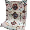 TAPIS DESCENTE DE LIT MAROCAIN BERBÈRE AZILAL COLORÉ EN LAINE 1x1,5m – Image 2