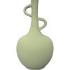 VASE BOUTEILLE 2 DOIGTS VERT SAUGE KAKI FAIT MAIN – Image 2