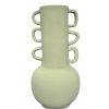 VASE 3 DOIGTS VERT SAUGE KAKI FAIT MAIN – Image 3