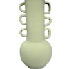 VASE 3 DOIGTS VERT SAUGE KAKI FAIT MAIN – Image 2