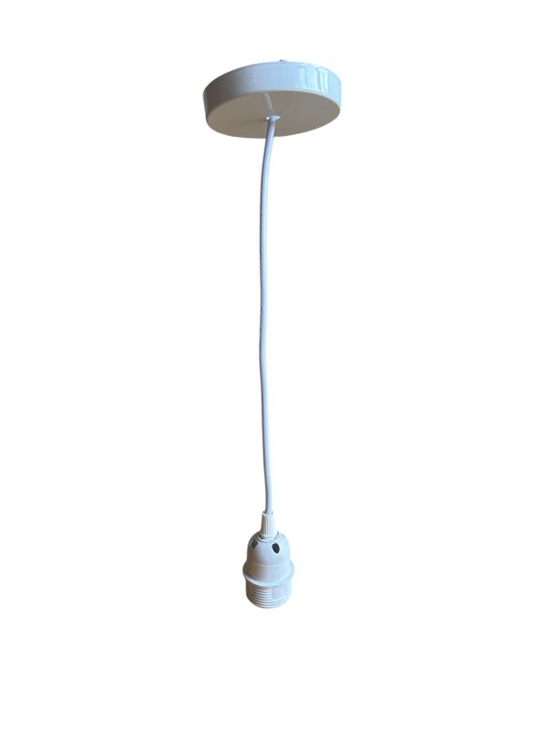 SYSTÈME ÉLECTRIQUE BLANC POUR LUMINAIRE SUSPENSION PLAFOND