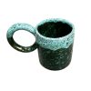 MUG TASSE VERT DÉGRADÉ BLEU CLAIR H9 GRANDE ANSE FAIT MAIN – Image 2