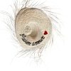GRAND CHAPEAU DE PAILLE À FRANGES 80 CM « MAISON AMOUR » – Image 3