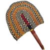 ÉVENTAIL TRESSÉ BOLGA AFRICAIN MURAL EN HERBIER MULTICOULEUR MODÈLE BOGATENGA GHANA #08 – Image 2