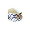 BOL ROND ET SOUS ASSIETTE BLANC À MOTIFS BLEU (LOT DE 6) – Image 2