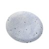 ASSIETTE BLANCHE MOUCHETÉ BLEU MAROCAINE 25CM FAIT MAIN – Image 2