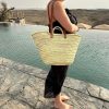 SAC À MAIN ET BANDOULIERE EN PAILLE ET CUIR MARRON MODÈLE MARRAKECH – Image 4