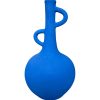 VASE BOUTEILLE 2 DOIGTS BLEU MAJORELLE FAIT MAIN – Image 2