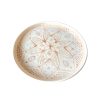 ASSIETTE À MOTIFS BEIGE MAROCAINE 25CM FAIT MAIN – Image 3