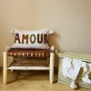 HOUSSE DE COUSSIN MAROCAIN 60x40 EN COTON « AMOUR » – Image 2