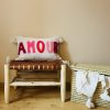 HOUSSE DE COUSSIN MAROCAIN 60x40 EN COTON « AMOUR » – Image 3