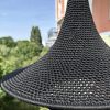 SUSPENSION EN CROCHET ARTISANALE MAROCAINE NOIR – Image 2
