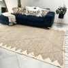 TAPIS KILIM MAROCAIN BERBÈRE EN LAINE BLANC ET BEIGE 2x3m – Image 2