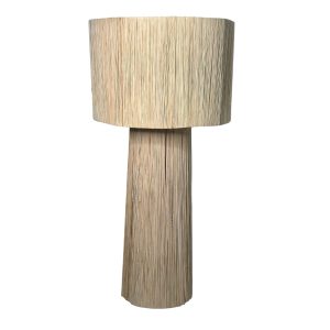 LAMPE À POSER EN RAPHIA H100 MODÈLE GOURRAMA