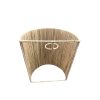 APPLIQUE LUMINAIRE MURALE EN RAPHIA 1 BASE TAILLE M 25CM MODÈLE TAOUNATE – Image 3