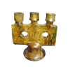 Chandelier bougeoir tamegroute vert ocre marocain – Image 2