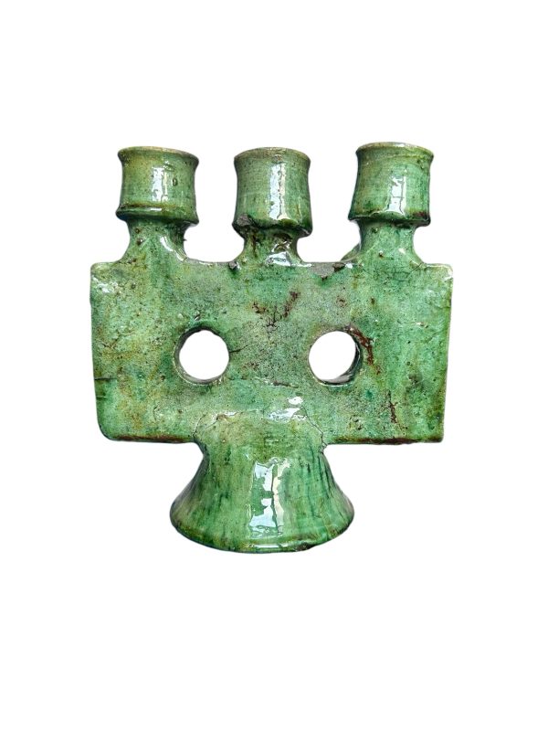 Chandelier bougeoir tamegroute vert marocain