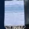 FOUTA DE BAIN OU PLAGE EN COTON RAYÉ – Image 2