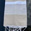 FOUTA DE BAIN OU PLAGE EN COTON RAYÉ – Image 2
