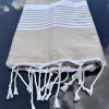FOUTA DE BAIN OU PLAGE EN COTON RAYÉ – Image 3