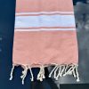 FOUTA DE BAIN OU PLAGE EN COTON RAYÉ – Image 2